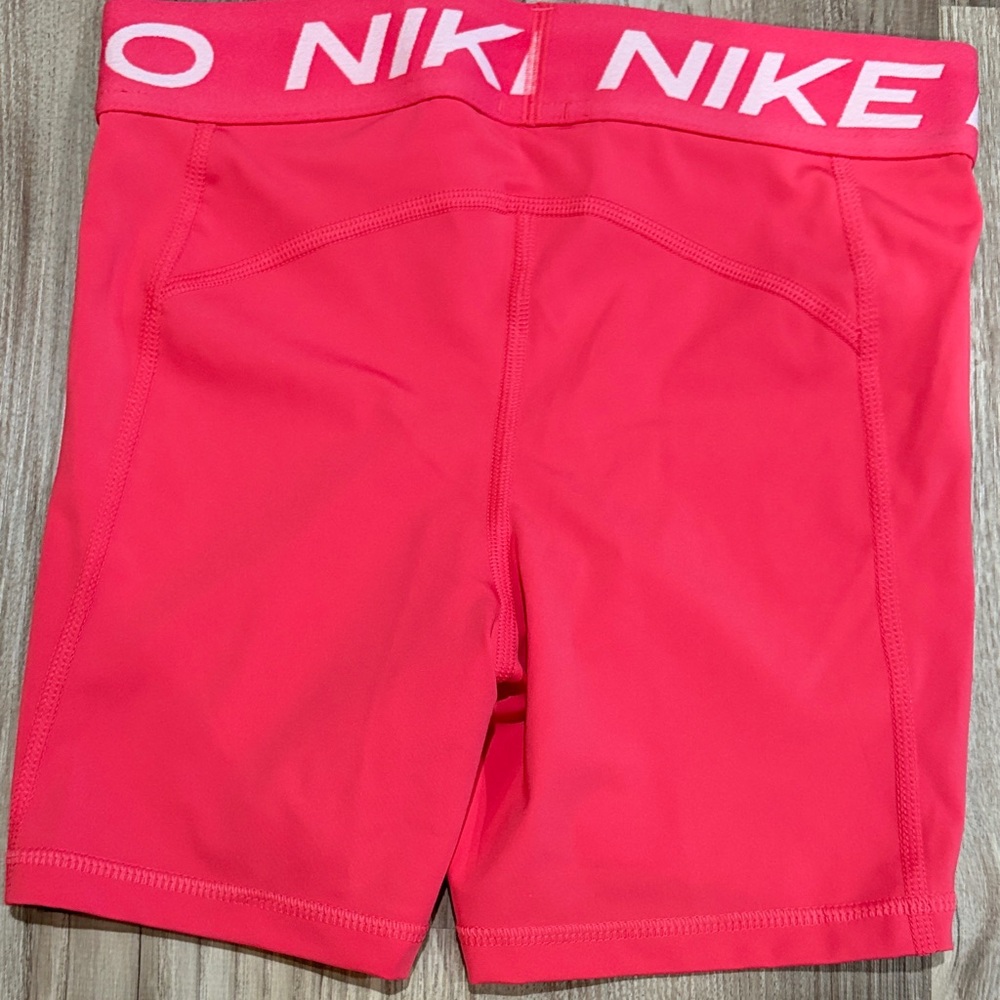 Nike Pro Bright Red Athletic Shorts - Picture 2 of 4